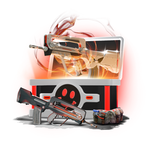 Mystery box 15% FAMAS + surprise box with a theme of