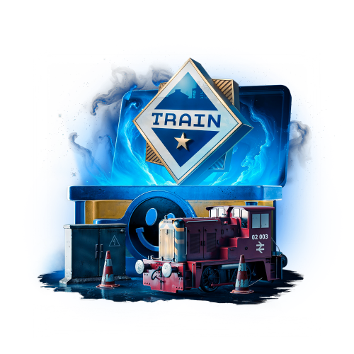 Mystery box Train + surprise box with a theme of 